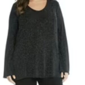 Cupio Black Glitter Top
